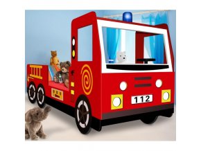 4128 2 detska postel hasicske auto