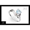 Prsten Marcus Astory MA32 ze 14K bílého zlata s diamanty Fotografie (Velikost prstenu 50)