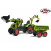 74765 slapaci traktor claas axos s nakladacem rypadlem a vleckou