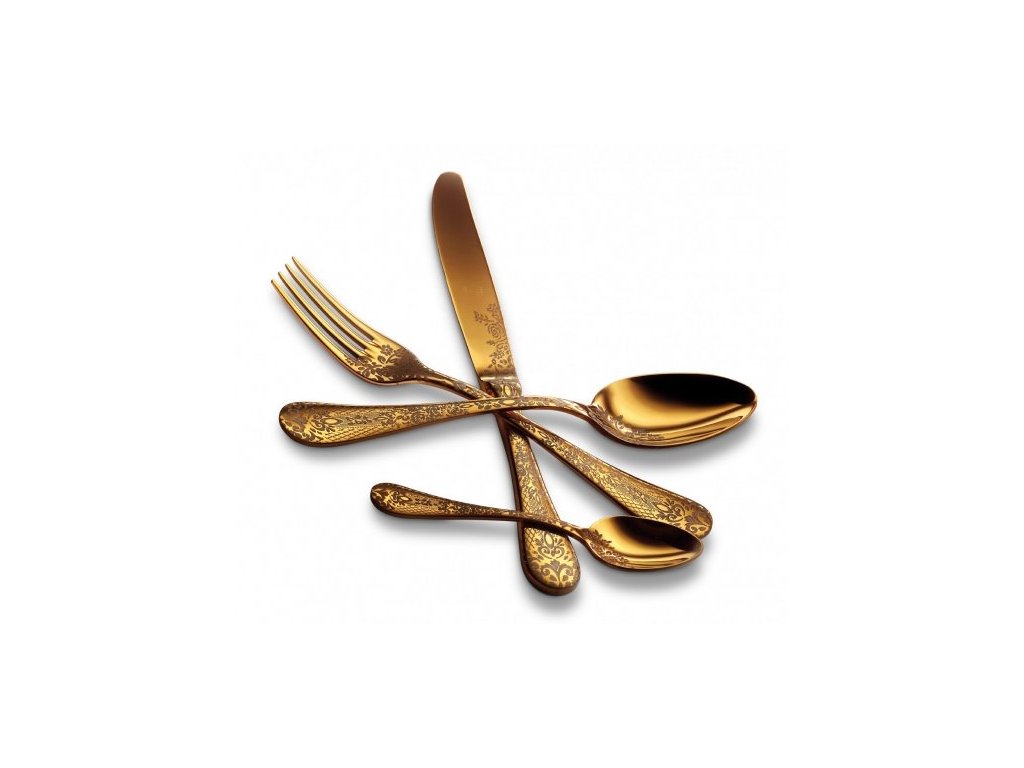 Jednotlivé příbory CASABLANCA VINTAGE ORO, stařená zlatá (Jednotlivé kusy Naběračka na omáčky)