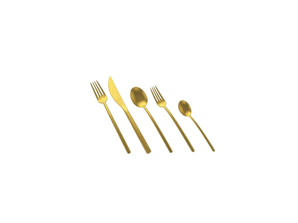 Sada příborů DUE VINTAGE ORO, stařená zlatá  Mepra