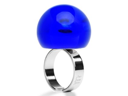 Ballsmania Modrý průhledný prsten BLU OLYMPIAN