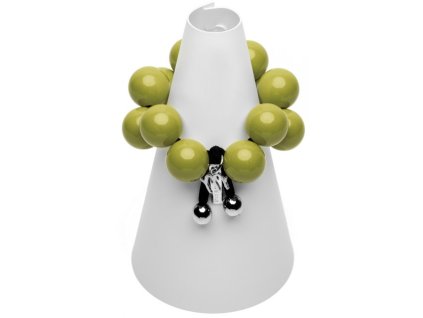 Náramek GOLDEN OLIVE, olivová zelená, Ballsmania