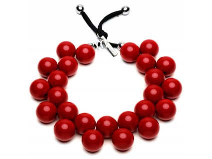 Korále ROSSO PEPERONE, papriková červená, Ballsmania