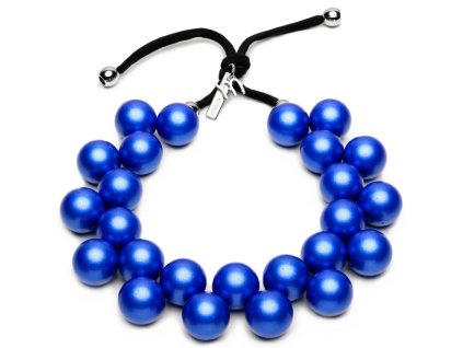 Ballsmania Modré metalické korále PRINCESS BLU