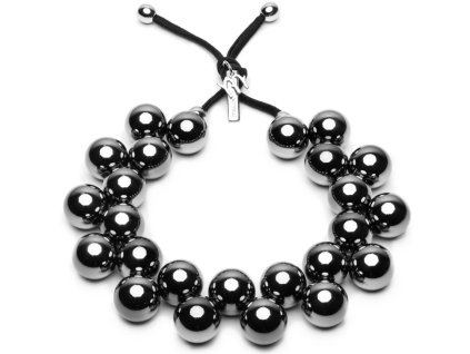 Ballsmania Šedé metalické lesklé korále MIRROR FUME