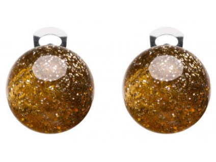 Klipsy GALAXY PLUTONE, metalická hnědá,  Ballsmania