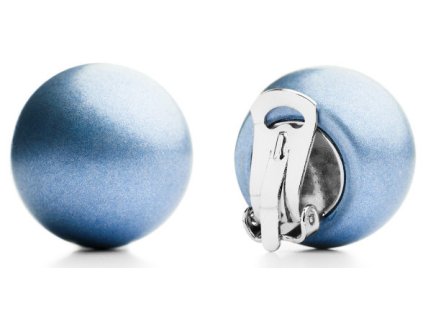 Ballsmania Metalické náušnice AZZURRO POLVERE