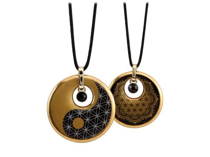 Goebel Náhrdelník Ying a Yang Květ života