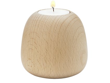 OL 104 1 Ora candleholder tealightholder large beech wood tealight