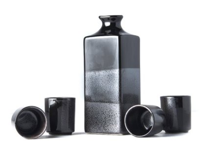 Made In Japan Giftware Gunmetal Sada na saké 5 ks