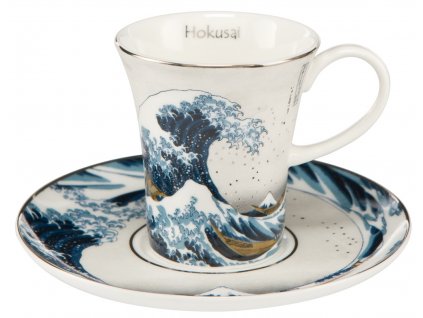 Goebel Hokusai Espresso šálek s podšálkem Velká vlna