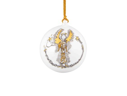 0036436 eu chasing stars bola de natal anjo com estrela