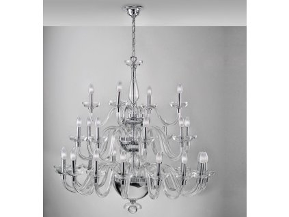 0003180 pt diamond lustre com 3 andares e 28 bracos