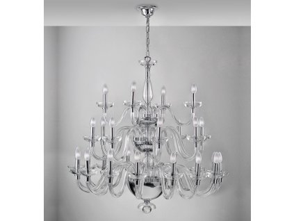 0003181 pt diamond lustre com 3 andares e 21 bracos