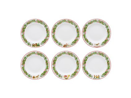 0004244 rm christmas magic conjunto 6 pratos sopa