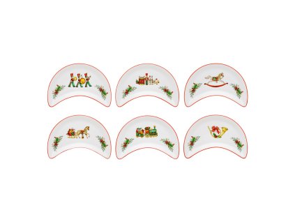 0004248 rm christmas magic conjunto 6 pratos salada