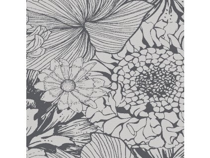 Garnier Thiebaut MILLE Bloom Noir Ubrousek 42 x 42 cm