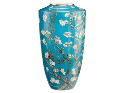 Goebel Van Gogh Mandlový strom modrý Váza  Goebel