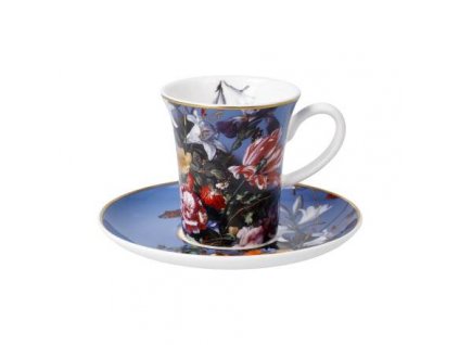 Goebel De Heem Kávový šálek s podšálkem Letní květiny
