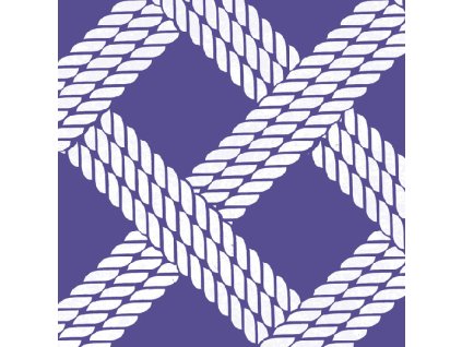 Podložky pod sklenice 6 kusů, porcelán Sailor´s Rope IHR