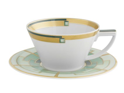 Čajový šálek s podšálkem sada 4 kusů EMERALD, Vista Alegre