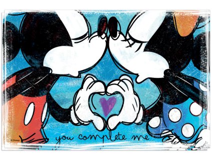 Egan DISNEY LOVE SWEET LOVE Sada 2 modrých prostírek 45X30 cm