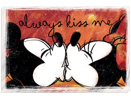 Egan DISNEY LOVE SWEET LOVE Sada 2 červených prostírek 45X30 cm
