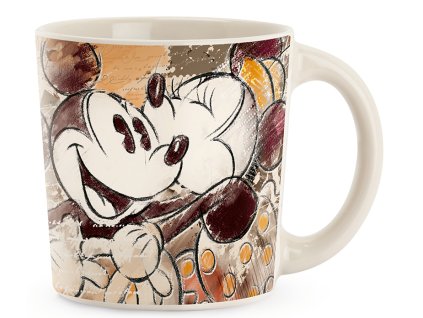 Egan DISNEY MICKEY&MINNIE COLOR FUN Oranžový hrnek 390 ml