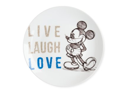 Egan DISNEY LIVE LAUGH LOVE Modrý mělký talíř MINNIE ⌀27 cm