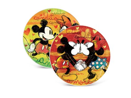 Egan DISNEY LOVE SWEET LOVE Sada 2 talířů na Pizzu Ø 30 cm