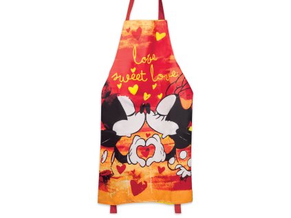 Egan DISNEY LOVE SWEET LOVE červená zástěra MICKEY