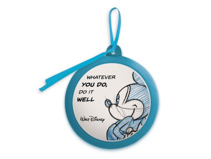 Egan DISNEY LIVE LAUGH LOVE Modrá podložka pod sklenice MICKEY ⌀9 cm