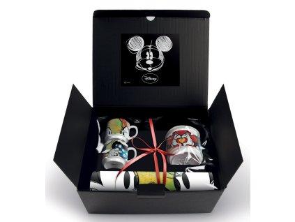 Egan DISNEY LOVE SWEET LOVE Sada 2 zelených stohovatelných espresso šálků/Cukřenka/Prostírka