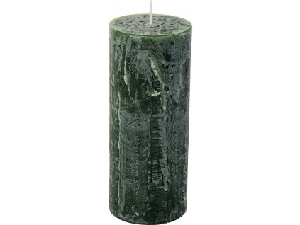IHR Tmavě zelená cylindrická svíčka 17 cm