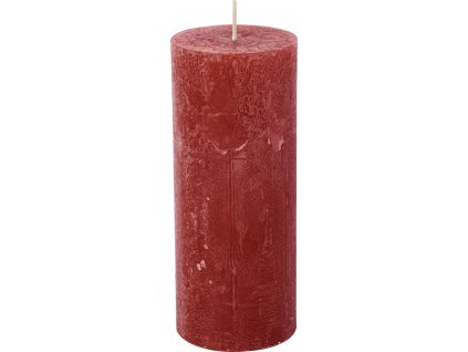 IHR Červená cylindrická svíčka