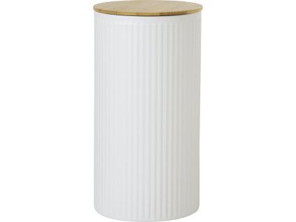 Plechová dóza velká 21.5 cm, bílá, IHR