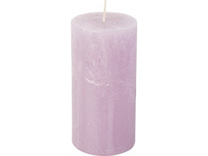 IHR Světle fialová cylindrická svíčka 14 cm