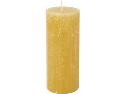 IHR Žlutá cylindrická svíčka 17 cm