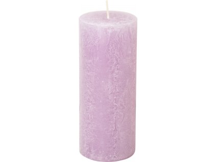 IHR Světle fialová cylindrická svíčka 17 cm