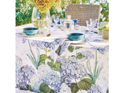 Ubrus JARDIN DE BRETAGNE BLEU, modrá, Garnier Thiebaut