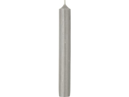 IHR Šedá cylindrická svíčka 18 cm