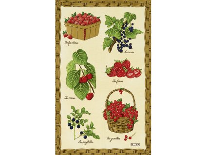 Utěrka FRUITS ROUGES 50x80 cm, Beauvillé