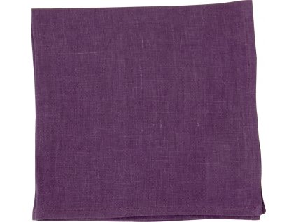 IHR LINEN UNI fialový ubrousek 40 x 40 cm