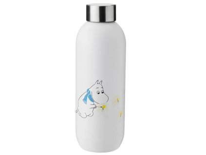 Stelton Keep Cool dětská termo-lahev na vodu MOOMIN bílá frost