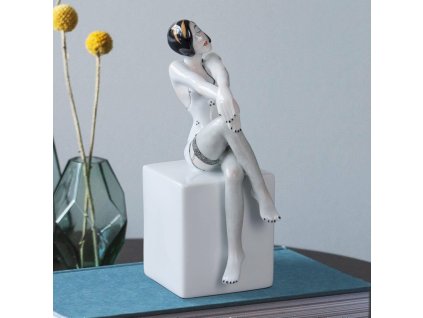 Aelteste Volkstedter Porcelánová zarážka na knihy "EROS - žena"