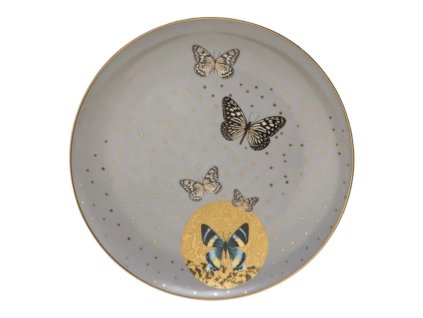 Dezertní talíř Šedí motýli 22.5 cm JOANNA CHARLOTTE, Goebel
