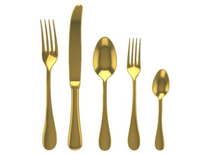 Jednotlivé příbory MICHELANGELO ORO, lesklá zlatá (Jednotlivé kusy Espresso lžička)