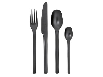 Sada příborů 16ks MANUFACTURE ROCK, černá, Villeroy & Boch