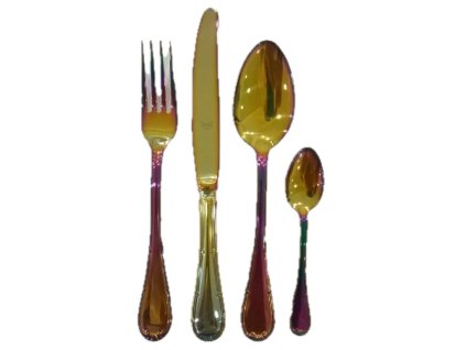 Sada příborů RAFFAELLO RAINBOW, lesklá barevná (Sady příborů 75 kusů / 12 osob)